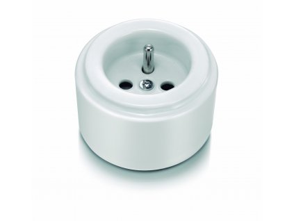 Porcelánová zásuvka DO/bílá