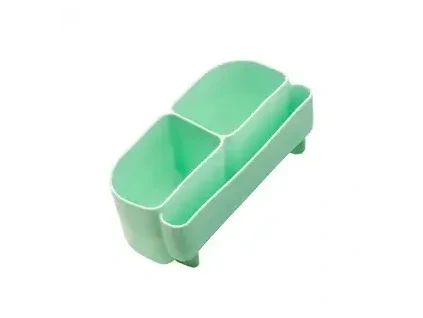 Silikonový bento organizér do středního boxu - zelený