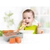 Silikonová mrazící forma na příkrmy - šedá