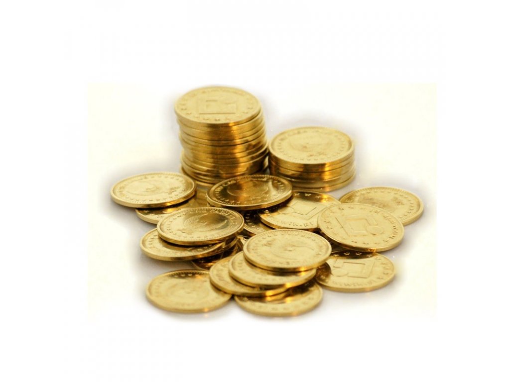 Zlatý žeton do mincovníků