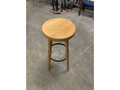 Barová židle dřevěná světle hnědá - použitá