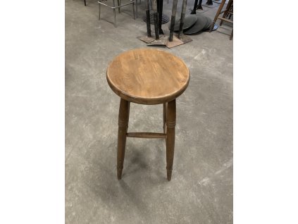 Barová židle dřevěná tmavě hnědá - použitá
