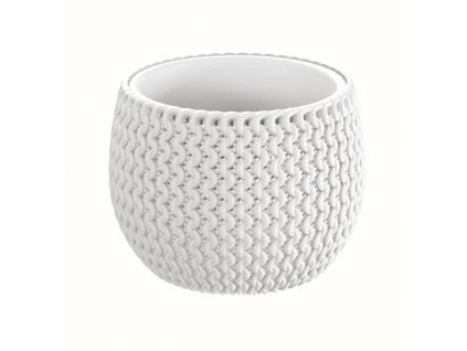 kvetinac s vkladem splofy bowl bily 18cm