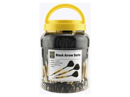 Šipka STANDART plastová, kovové tělo ČERNÁ (100ks)