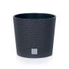 Květináč RATO ROUND + vklad antracit 20,0 cm