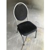 Židle kovová s polstrováním - použitá