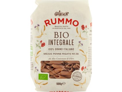RUMMO Bio Mezze Penne Rigate Integrale n.28 GR.500