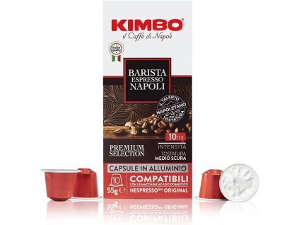KIMBO Espresso Barista Napoli Nespresso caps.x10 - kávové kapsle , směs Arabica a Robusta