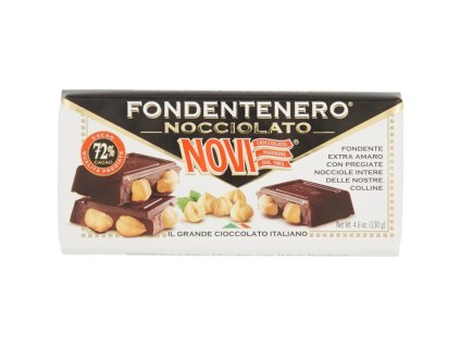 NOVI Tavoletta Nocciolato Fondente NERO GR.130 - EXTRA hořká oříšková čokoláda