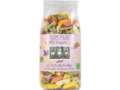 FILIPPI Pasta Semola Trappole tricolore GR.500 - italské semolinové těstoviny barevné,Trappole