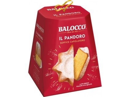 BALOCCO Pandoro GR.750 - tradiční sladká italská bábovka, jemná s vanilkou