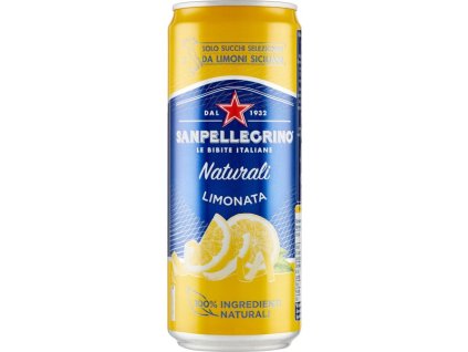 SAN PELLEGRINO Limonata lattina ML.330 limonáda citrónová, plech