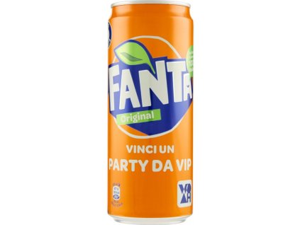 FANTA Lattina Sleek ML.330 - limonáda pomeranč, PLECH