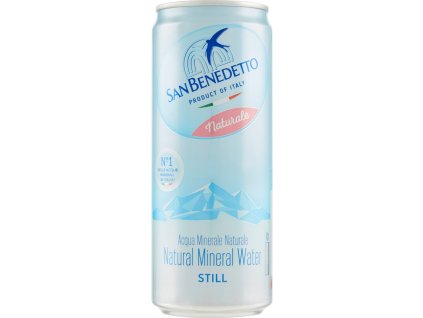 SAN BENEDETTO Acqua naturale Lattina Ml.330 - voda neperlivá, PLECH