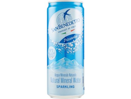 SAN BENEDETTO Acqua gassata Lattina Ml.330 - voda perlivá, PLECH