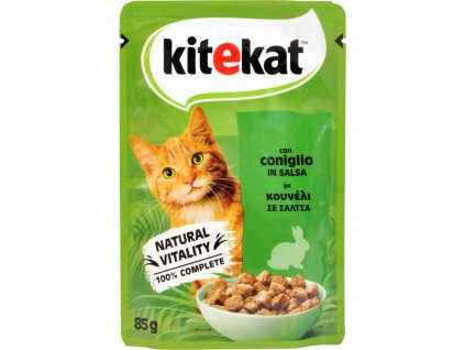 KITEKAT Gatto Buste_Coniglio in Salsa GR.85 - kapsičky kočka.Králičí kousky v omáčce.  28