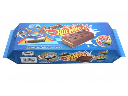 FREDDI - Hot Wheels - Chocomerenda x8 GR.240 - snack s mléčným krémem v kakaovou polevou + samolepka 8x30G