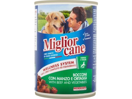 MIGLIORCANE_ Bocconcini Selvaggina GR.405 - masové kousky pes.Zvěřina, plech  24