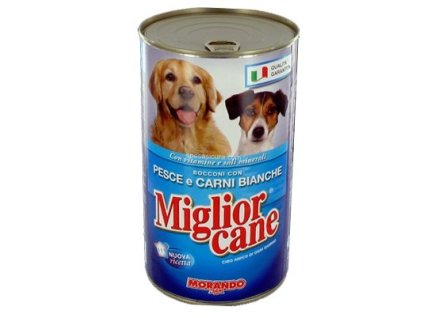 MIGLIORCANE_ Bocconcini Pesce e carni bianche KG.1,25 - masové kousky pes.Ryby a bílé maso,plech  12