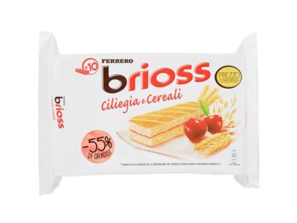 FERRERO KINDER Brioss Ciliegia x10 / GR.280 - sendvič s meruňkovou náplní  12