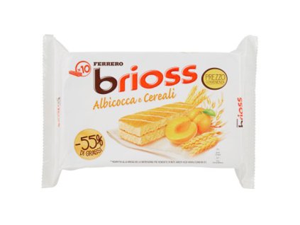 FERRERO KINDER Brioss Albicocca x10 / GR.280 - sendvič s meruňkovou náplní  12