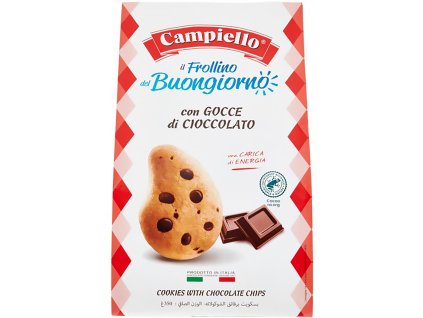 CAMPIELLO Frollino del Buongiorno Gocce Cioccolato GR.350 - sušenky s kousky čokolády  12