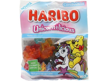 HARIBO Busta Unicorn Licious GR.160 - gumovitý ovocný jednorožec  12