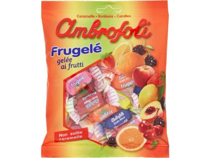AMBROSOLI Caramelle Frugelé GR.130 - želé ovocné bonbóny,mix chutí  20