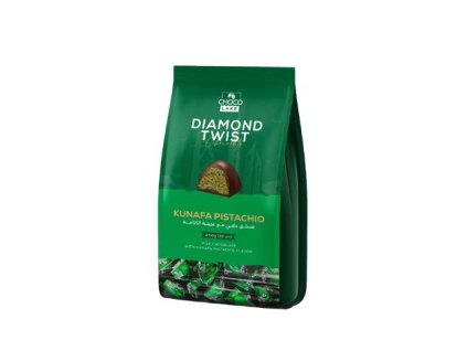 CHOCO LAKE Diamonds Twist Milk Chocolate Kunafa & Pistachio GR.180 mléčné čokoládové pralinky