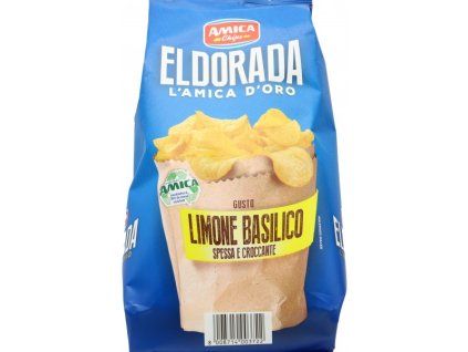 8008714003722 AMICA Chips Eldorada Limone e Basilico GR.130 chips lupínky Eldorada,chuť citron a bazalka
