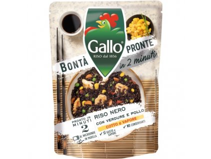 GALLO BONTA´Pronte Riso nero verd. e pollo GR220 - rýže se zeleninou a kuřetem
