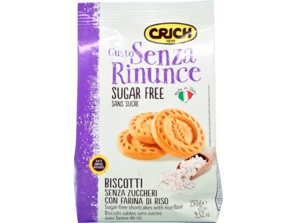 CRICH Biscotti Sugar Free con farina di riso GR.270