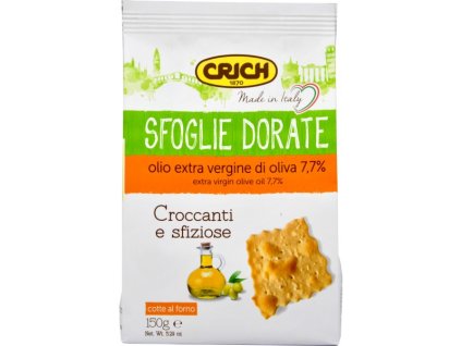 CRICH Crackers Sfoglie Dorate con oglio extra verg. GR.150