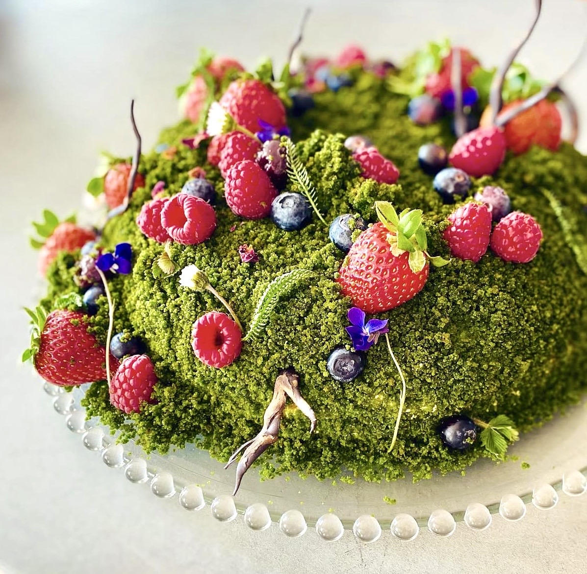 Mechový dort z hladké mouky