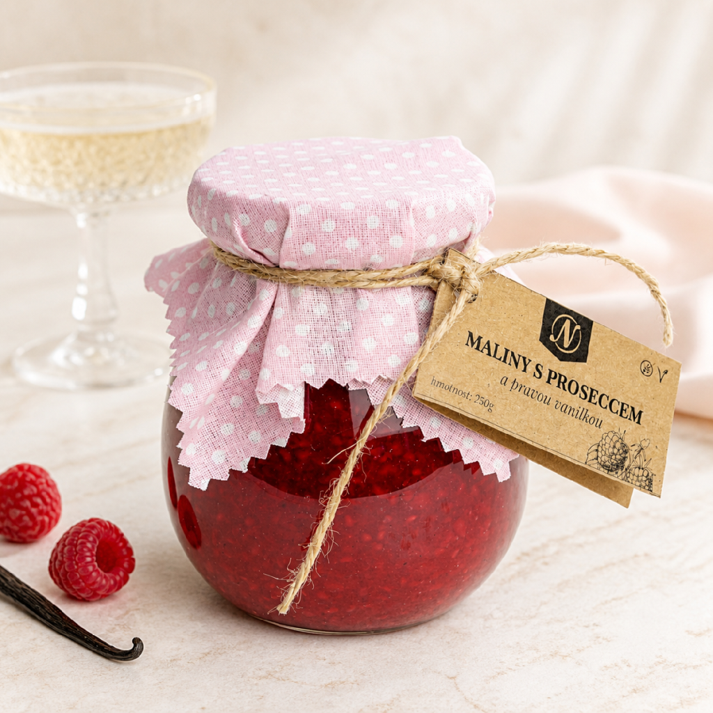 Maliny s proseccem a pravou vanilkou