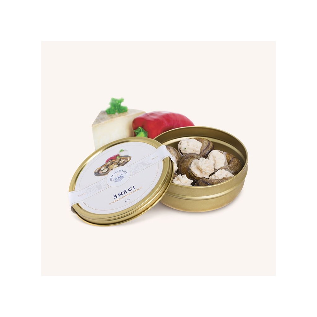 produkt sneci s parmezanovou naplni