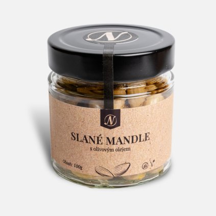 Slané mandle s olivovým olejem