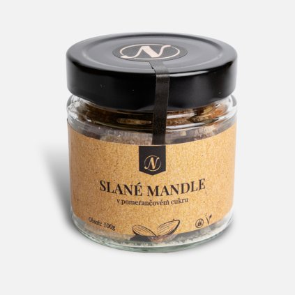 Slané mandle v pomerančovém cukru