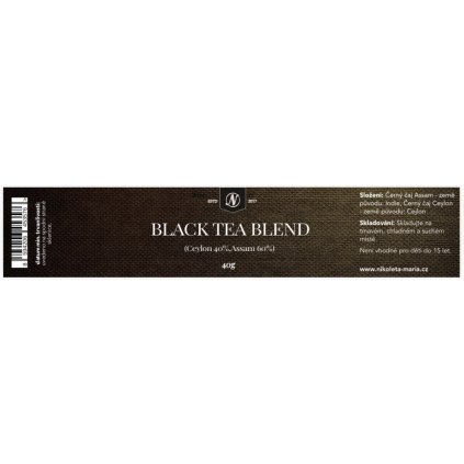 Black Tea Blend – (Ceylon 40 % / Assam 60 %) 40g