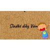 Etiketa sladké díky Vám