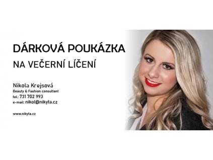 poukázka Nikyta večerní líčení