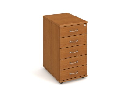 Kontejner 5 zásuvek napříč 60 cm Hobis K 35 C N (Dekor korpusu višeň, Dekor čela zásuvek višeň, Typ úchytky USN)