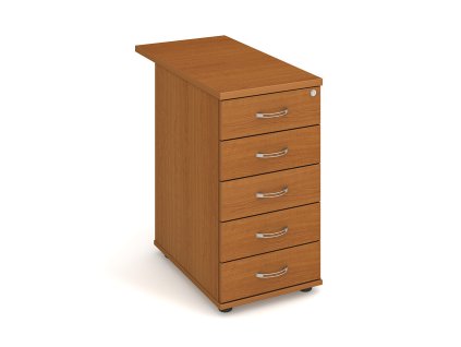 Kontejner 5 zásuvek napříč 80 cm Hobis K 35 C N 80 (Dekor korpusu višeň, Dekor čela zásuvek višeň, Typ úchytky USN)