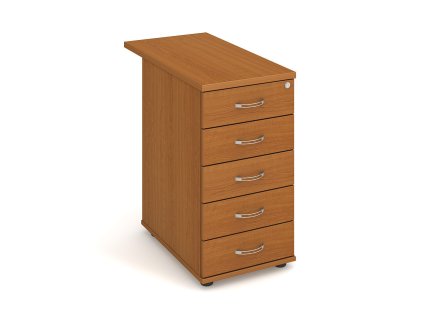 Kontejner 5 zásuvek podél 80 cm Hobis K 35 C P 80 (Dekor korpusu višeň, Dekor čela zásuvek višeň, Typ úchytky USN)