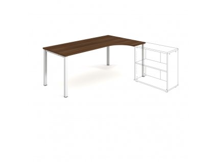 Stůl ergo oblouk levý 180×120/80 cm - Hobis Uni UE 1800 L