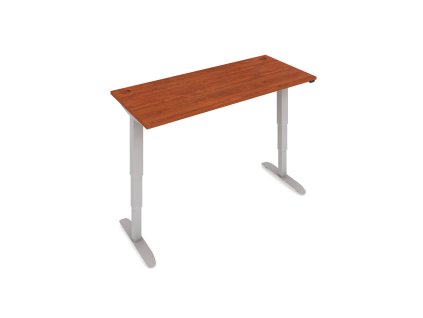 Elektr. nastavitelný stůl 160x80 - HOBIS MOTION MS 3 1600 (Barva kovové podnože stříbrná, Dekor stolové desky višeň)