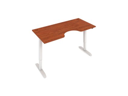 Elektr. nastavitelný stůl 160x90 - HOBIS ERGO MOTION MSE 2 1600 (Barva kovové podnože stříbrná, Dekor stolové desky višeň)