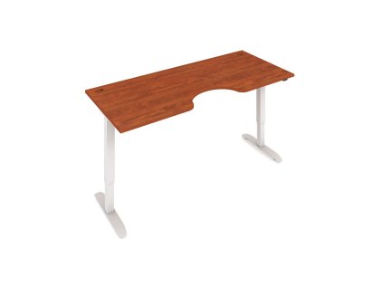 Elektr. nastavitelný stůl 180x90 - HOBIS ERGO MOTION MSE 2 1800 (Barva kovové podnože stříbrná, Dekor stolové desky višeň)
