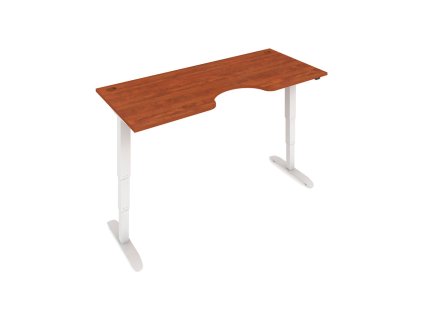 Elektr. nastavitelný stůl 180x90 - HOBIS ERGO MOTION MSE 3 1800 (Barva kovové podnože stříbrná, Dekor stolové desky višeň)