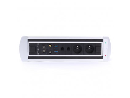 Elektricky otočný panel s 2x el.,2x data,video,audio,VGA,USB  BTCZ 012